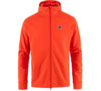 Fjällräven Men's Abisko Grid Fleece Hoodie Flame Orange XXL