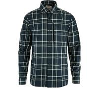 Fjällräven Men's Abisko Hike Shirt Long Sleeve Dark Navy-chalk White M