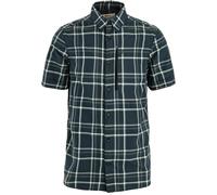 Fjällräven Men's Abisko Hike Shirt Short Sleeve Dark Navy-chalk White L