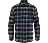 Fjällräven Men's Övik Heavy Flannel Shirt Dark Navy-Buckwheat Brown S