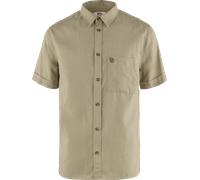 Fjällräven Men's Övik Travel Shirt Short Sleeve Sand Stone XL