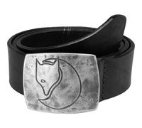 Fjällräven Murena Silver Belt Ledergürtel mit Silberschnalle black Größe M Farbgruppe schwarz schwarz