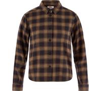 Fjällräven övik Boxy Flannel Shirt W black-wood brown (550-265) XS