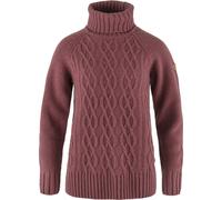 Fjällräven övik Cable Knit Roller Neck W mesa purple (410) M
