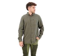 Fjällräven Övik Flannel Langarmhemd S Laurel Green / Indigo Blue