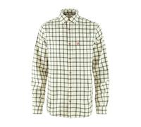 Fjällräven Övik Flannel Langarmhemd L Chalk White / Laurel Green