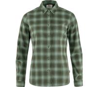 Fjällräven Övik Flannel Shirt W, 662-614 Deep Forest-Patina Green, XS