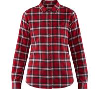 Fjallraven Damen Övik flanel w Long Sleeved T shirt, Deep Red, XS EU