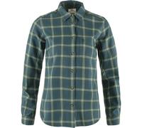 Fjällräven Övik Flannel W - Langarm Hemd - Damen L Blue/Green