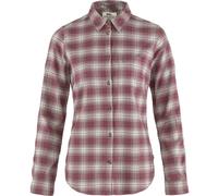 Fjällräven Övik Flannel W - Langarm Hemd - Damen Red/Grey L