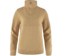 Fjällräven Övik Half Zip Knit Damen Pullover beige Größe M Lifestyle Widerstandsfähig