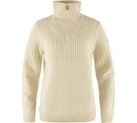 Fjällräven Övik Half Zip Knit Damen Pullover weiss Größe M Lifestyle Widerstandsfähig