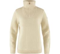 Fjallraven 86993-113 Övik Half Zip Knit W Sweatshirt Damen Chalk White Größe XS