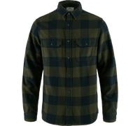 Fjällräven Herrenhemd Övik Heavy Flannel – Deep Forest/Dark Navy – Größe S