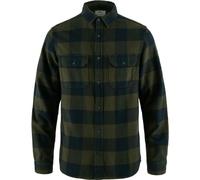 Fjällräven Övik Heavy Flannel Shirt Herren Flanellhemd deep forest-dark navy Größe XL Farbgruppe olive olive Herren 100% Baumwolle | Enthält nichttextile Teile tierischen Ursprungs