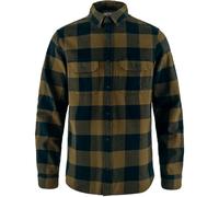 Fjällräven Övik Heavy Flannel Shirt Herren Flanellhemd wood brown-dark navy Größe 2XL Farbgruppe braun braun Herren 100% Baumwolle | Enthält nichttextile Teile tierischen Ursprungs