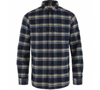 Fjällräven Herren Övik Heavy Flannel Shirt Flanellhemd, Dark Navy/Buckwheat Brown, XL EU