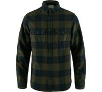 Fjällräven Övik Heavy Flannel Shirt M Herren Hemd (Dunkelgrün L Größe) Bekleidung