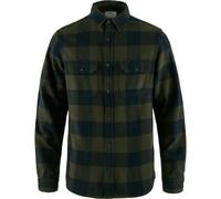 Fjällräven Herren Övik Heavy Flannel Shirt, Deep Forest/Dark Navy, XXL