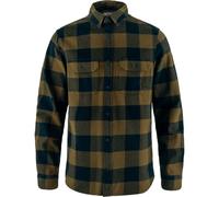 Fjällräven Herren Övik Heavy Flannel Hemd, Wood Brown/Dark Navy, S