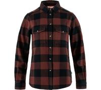 Fjall Raven - Dickes Baumwollhemd - Övik Heavy Flannel Shirt W Dark Navy-Maroon für Damen aus Baumwolle - Größe M - Braun Braun M