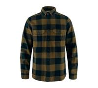 Fjällräven övik Heavy Flannel Shirt M wood brown-dark navy (265-555) XS