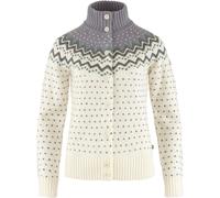 Fjällräven Övik Knit Damen Strick Cardigan Damen 113-055 - Chalk White-Flint Grey S