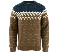 Fjällräven Strickpullover Övik Knit Sweater, Dark Oak/Navy, Herren, Größe M