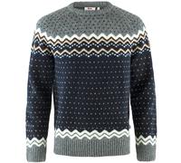 Fjällräven Herren Strickpullover Övik Knit Grau/Blau/Braun Größe L