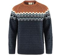 Fjaellraeven Oevik Knit Sweater Dark Navy/Terracotta Brown M