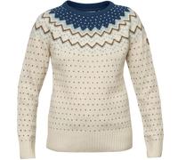Fjällräven Övik Knit Pullover Weiß/Blau/Braun - M