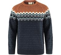 Fjaellraeven Oevik Knit Sweater Dark Navy/Terracotta Brown S