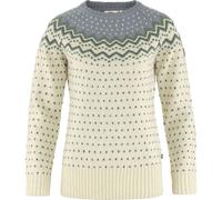 Fjällräven Övik Knit Sweatshirt Frauen Weiß Blau - XL