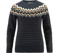 Fjällräven Övik Knit Damenpullover Schwarz/Braun/Weiß - M
