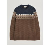 Fjällräven Övik Knit Wool Sweater Dark Oak Braun M