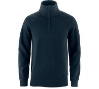 Fjällräven Övik Lite Half Zip Herren Sweater Wollpulover dark navy M