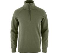 Fjällräven Övik Lite Half Zip Herren Srickpullover Troyer Laurel Green XL