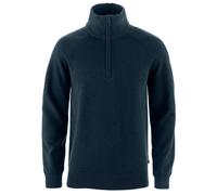 Fjällräven - Övik Lite Half Zip - Wollpullover, Gr. L, blau (DarkNavy)
