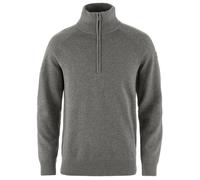 Fjällräven - Övik Lite Half Zip - Wollpullover, Gr. L, grau (Grey/Melange)