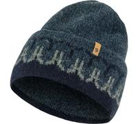 Mütze Fjäll Räven Övik Path Knit Beanie Strickmütze, dark navy-navy OS dark navy-navy