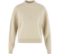 Fjällräven Övik Solid Jacquard Knit Damen Pullover beige Größe M Lifestyle Schnell trocknend