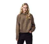 Fjällräven Övik Solid Jacquard Knit Sweatshirt XS Suede Brown