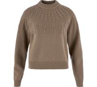 Fjällräven övik Solid Jacquard Knit W suede brown (244) M
