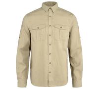 Fjällräven Övik Travel Shirt Longsleeve Herren Hemd Freizeithemd sand stone Größe S Farbgruppe beige beige Herren 55% Hanf, 45% Polyester