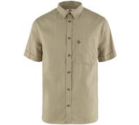 Fjällräven Men's Övik Travel Shirt Short Sleeve Sand Stone S