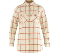 Fjällräven Övik Twill Shirt LS W für Damen 113-321 - Chalk White-Cabin Red S
