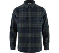Fjällräven Hemd Övik Twill – Langarm aus organischer Baumwolle – Dark Navy/Basalt, Herren L