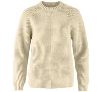 Fjällräven Övik Waffle Knit W Damen Wollpullover 191 - Light Beige XS