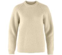 Fjällräven Övik Waffle Knit W Damen Wollpullover 191 - Light Beige L