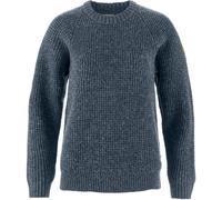 Fjällräven Övik Waffle Knit Sweatshirt L Navy
